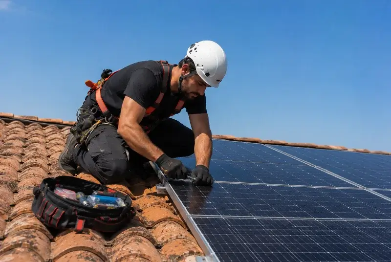 Maintenance et monitoring de panneaux solaires à Tourouzelle